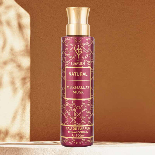 NATURAL MUKHALLAT MUSK WATER PERFUME - 100ML